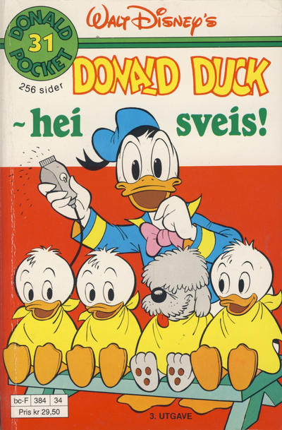 Cover for Donald Pocket (Hjemmet / Egmont, 1968 series) #31 - Donald Duck - hei sveis! [3. opplag]