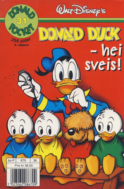 Cover for Donald Pocket (Hjemmet / Egmont, 1968 series) #31 - Donald Duck - hei sveis! [4. opplag]