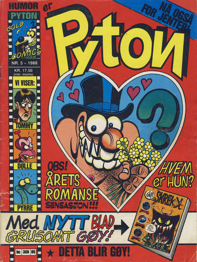 Cover for Pyton (Bladkompaniet / Schibsted, 1988 series) #5/1988