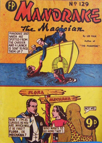 Cover for Mandrake the Magician (Feature Productions, 1950 ? series) #129