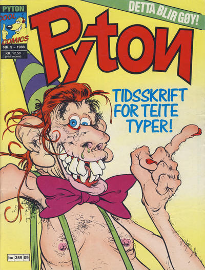 Cover for Pyton (Bladkompaniet / Schibsted, 1988 series) #9/1988