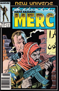 Cover Thumbnail for Mark Hazzard: Merc (Marvel, 1986 series) #8 [Newsstand]