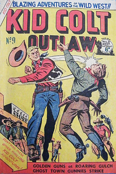 Cover for Kid Colt Outlaw (Horwitz, 1952 ? series) #9