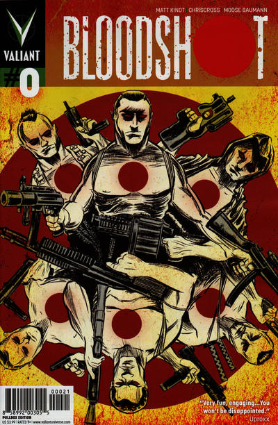 Cover for Bloodshot (Valiant Entertainment, 2012 series) #0 [Cover B - Pullbox Edition - Matt Kindt]