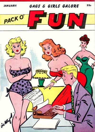 Cover for Pack O' Fun (Magna Publications, 1942 series) #January 1954