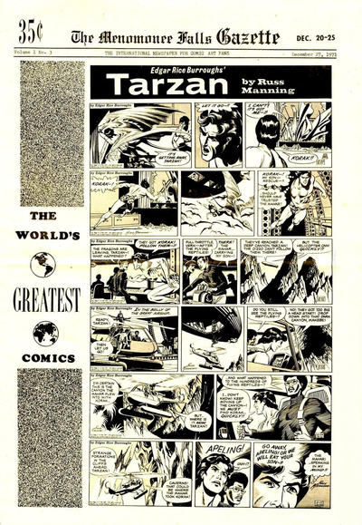 Cover for The Menomonee Falls Gazette (Street Enterprises, 1971 series) #3