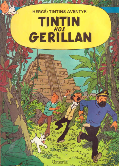 Cover for Tintins äventyr (Carlsen/if [SE], 1972 series) #23 - Tintin hos gerillan