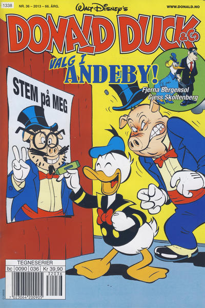 Cover for Donald Duck & Co (Hjemmet / Egmont, 1948 series) #36/2013