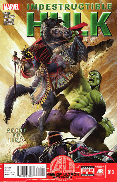 Cover for Indestructible Hulk (Marvel, 2013 series) #13 [Newsstand]