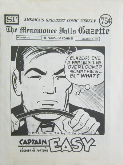 Cover for The Menomonee Falls Gazette (Street Enterprises, 1971 series) #116
