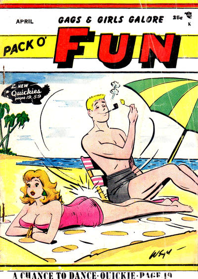 Cover for Pack O' Fun (Magna Publications, 1942 series) #April 1958