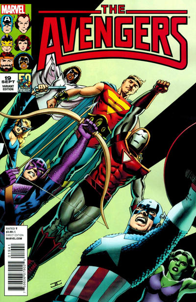 Cover for Avengers (Marvel, 2013 series) #19 [80s Variant by John Cassaday]