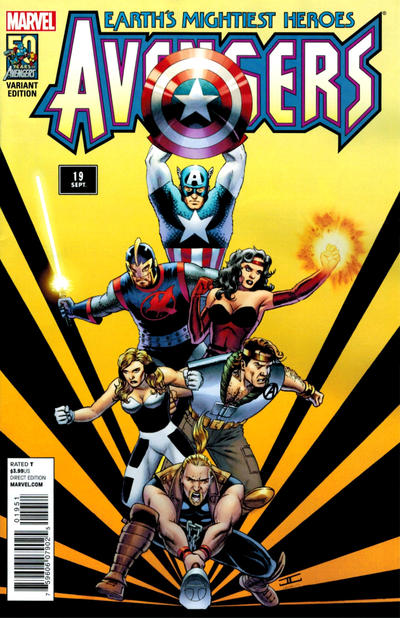 Cover for Avengers (Marvel, 2013 series) #19 [90s Variant by John Cassaday]