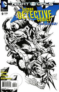 Cover Thumbnail for Detective Comics (DC, 2011 series) #9 [Tony S. Daniel / Sandu Florea Black & White Cover]