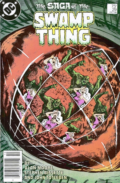 Cover for The Saga of Swamp Thing (DC, 1982 series) #29 [Newsstand]