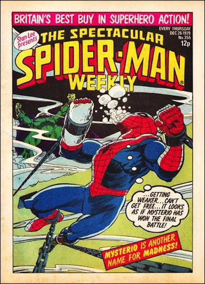 Cover for The Spectacular Spider-Man Weekly (Marvel UK, 1979 series) #355
