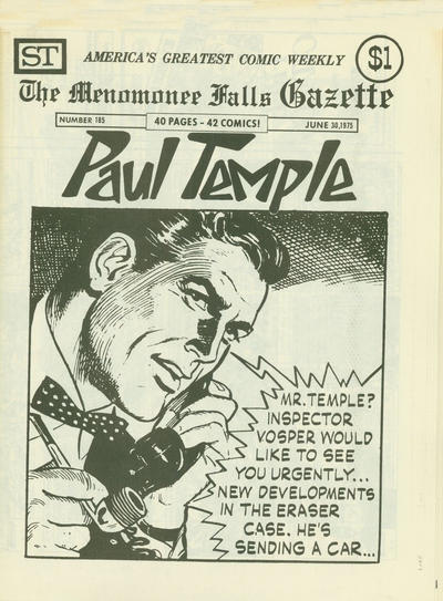 Cover for The Menomonee Falls Gazette (Street Enterprises, 1971 series) #185