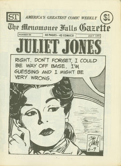 Cover for The Menomonee Falls Gazette (Street Enterprises, 1971 series) #186