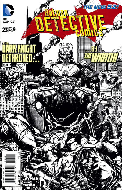 Cover for Detective Comics (DC, 2011 series) #23 [Jason Fabok Black & White Cover]