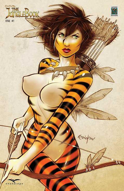 Cover for Grimm Fairy Tales Presents The Jungle Book (Zenescope Entertainment, 2012 series) #5 [Cover F Moore Editions Exclusive Variant Cover]