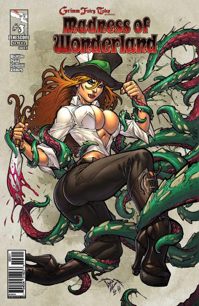 Cover for Grimm Fairy Tales Presents Madness of Wonderland (Zenescope Entertainment, 2013 series) #3 [Cover A]