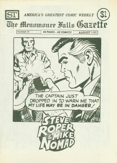 Cover for The Menomonee Falls Gazette (Street Enterprises, 1971 series) #191
