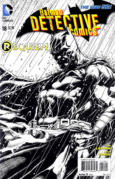 Cover for Detective Comics (DC, 2011 series) #18 [Jason Fabok Black & White Cover]