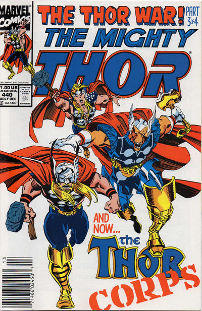 Cover for Thor (Marvel, 1966 series) #440 [Newsstand]