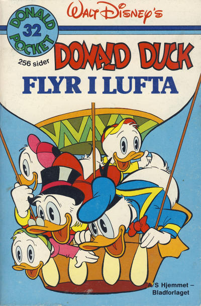 Cover for Donald Pocket (Hjemmet / Egmont, 1968 series) #32 - Donald Duck flyr i lufta [1. opplag]