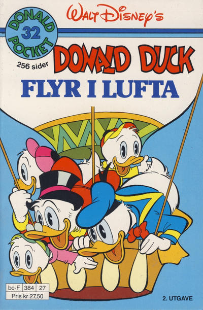 Cover for Donald Pocket (Hjemmet / Egmont, 1968 series) #32 - Donald Duck flyr i lufta [2. opplag]