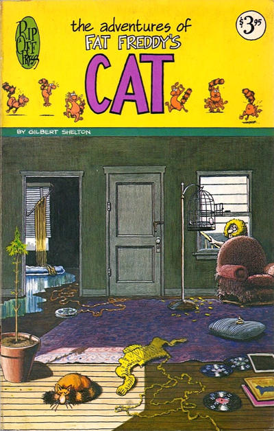 Cover for The Adventures of Fat Freddy's Cat (Rip Off Press, 1977 series) #[nn] [3.95 USD 1st print]