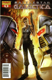 Cover for Battlestar Galactica (Dynamite Entertainment, 2006 series) #4 [Cover A - Tyler Kirkham]