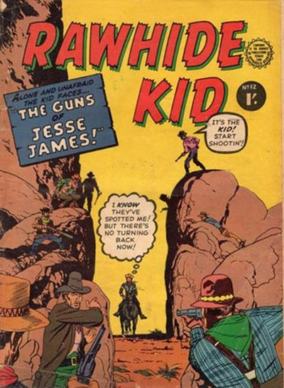Cover for Rawhide Kid (Horwitz, 1955 ? series) #12
