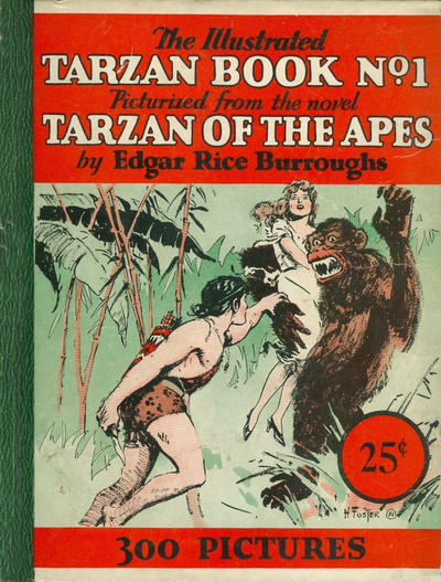 Cover for Illustrated Tarzan Book (Grosset and Dunlap, 1929 series) #1 [1934 Reduced Price]