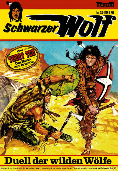 Cover for Schwarzer Wolf (Bastei Verlag, 1975 series) #34