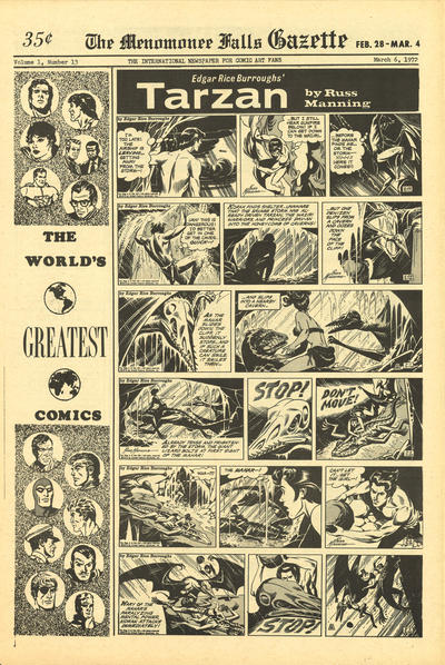 Cover for The Menomonee Falls Gazette (Street Enterprises, 1971 series) #13