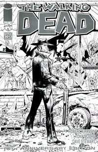 Cover Thumbnail for The Walking Dead #1 10th Anniversary Edition (Image, 2013 series) #1 [10th Anniversary Black & White New York Comic Con Exclusive by Tony Moore]