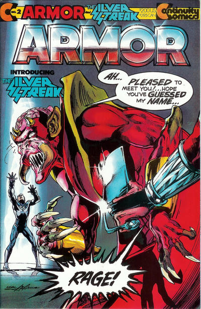 Cover for Armor (Continuity, 1985 series) #2 [Direct]