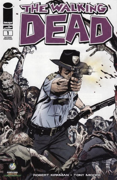 Cover for The Walking Dead #1 Wizard World Portland Comicon Exclusive (Image, 2013 series) #1 [2nd Printing Wizard World Portland Comic Con Exclusive by Michael Golden]