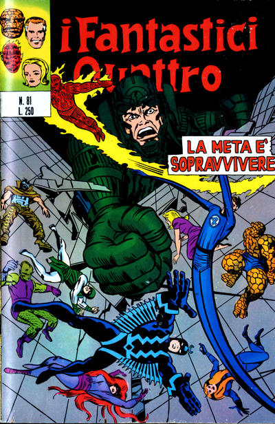 Cover for I Fantastici Quattro (Editoriale Corno, 1971 series) #81