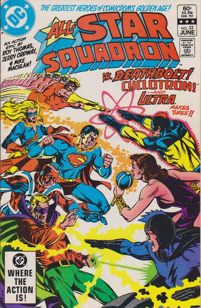 Cover for All-Star Squadron (DC, 1981 series) #22 [Direct]