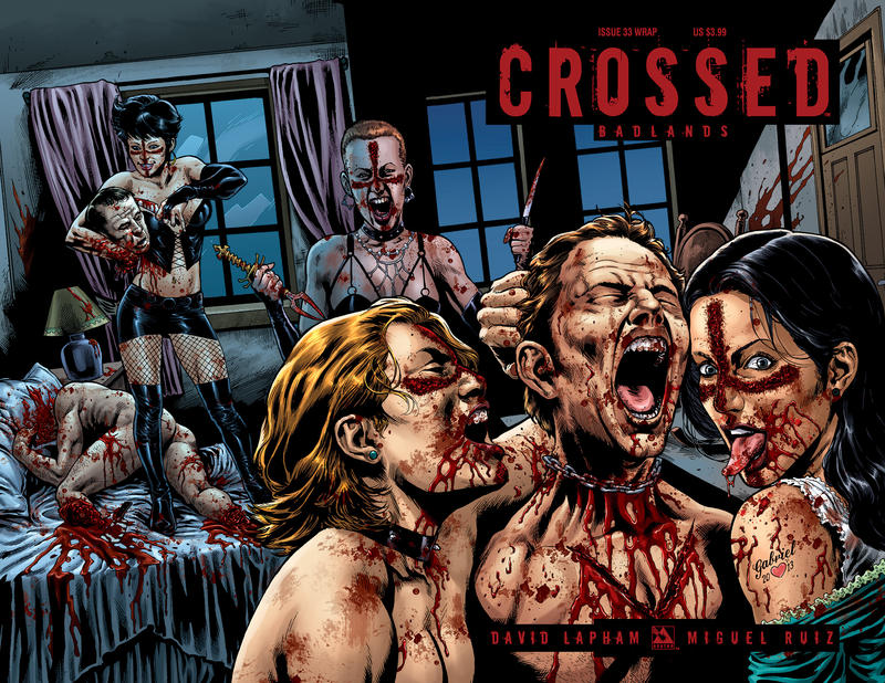 Cover for Crossed Badlands (Avatar Press, 2012 series) #33 [Wraparound Cover - Gabriel Andrade]