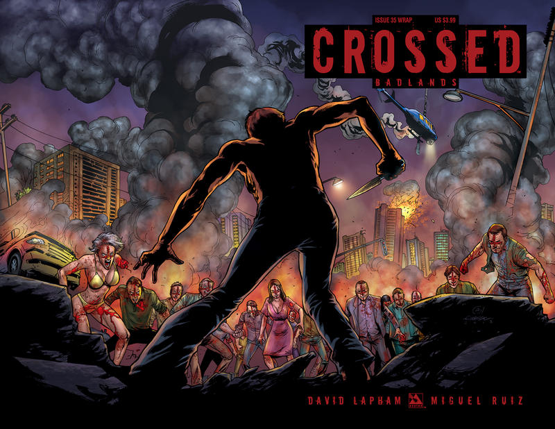 Cover for Crossed Badlands (Avatar Press, 2012 series) #35 [Wraparound Variant Cover by Gabriel Andrade]