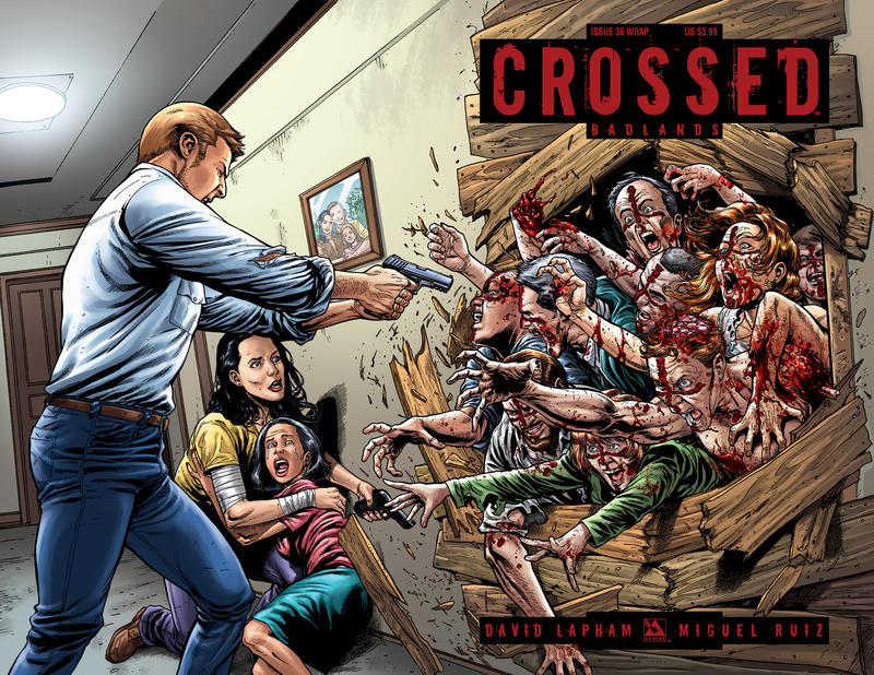Cover for Crossed Badlands (Avatar Press, 2012 series) #36 [Wraparound Variant Cover by Gabriel Andrade]