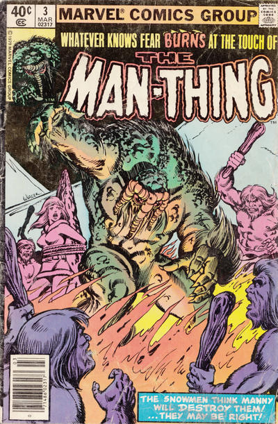 Cover for Man-Thing (Marvel, 1979 series) #3 [Newsstand]