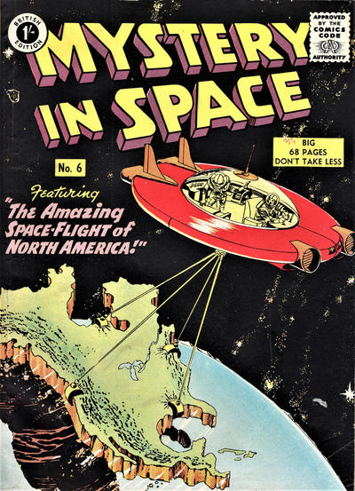Cover for Mystery in Space (Thorpe & Porter, 1958 ? series) #6