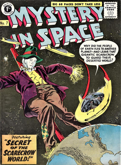 Cover for Mystery in Space (Thorpe & Porter, 1958 ? series) #7
