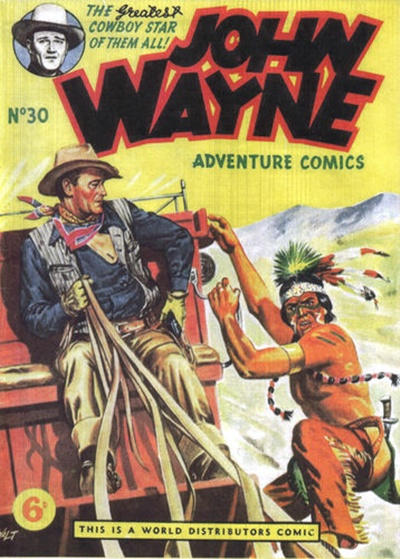 Cover for John Wayne Adventure Comics (World Distributors, 1950 ? series) #30