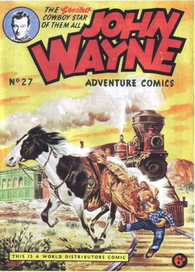 Cover for John Wayne Adventure Comics (World Distributors, 1950 ? series) #27