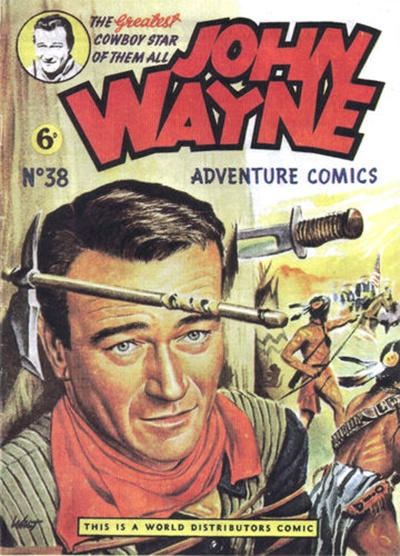 Cover for John Wayne Adventure Comics (World Distributors, 1950 ? series) #38